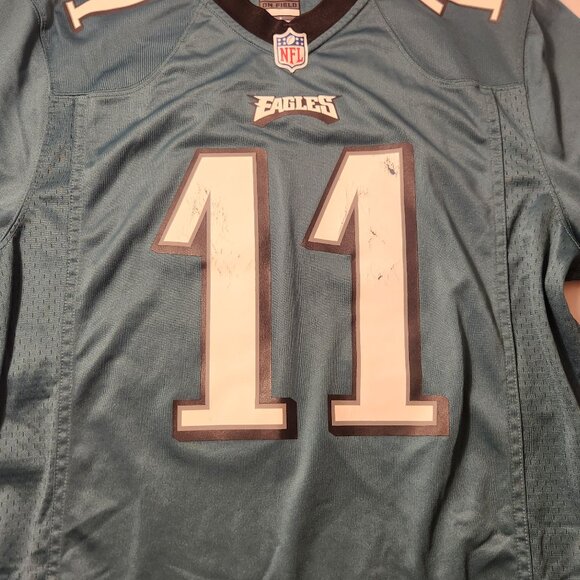 2024 Superbowl Champions Philadelphia EAGLES Carson Wentz No. 11 NFL Jersey L - Picture 7 of 15